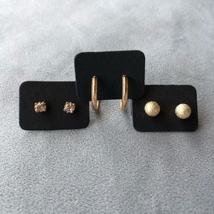 Set of 3 ~ Earrings ~ Classic Gold-Tone ~ Brand New!